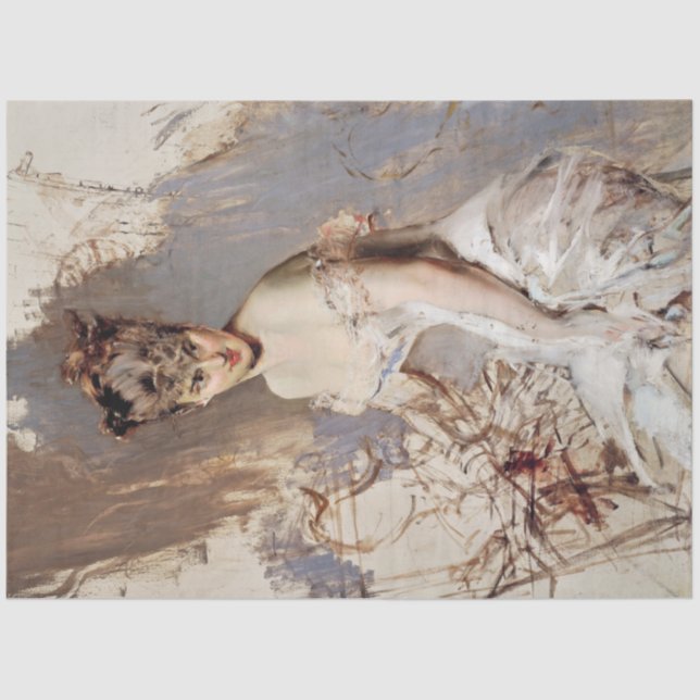 Portrait of Alice Regnault (Female Beauty) Tissue Paper (Front)