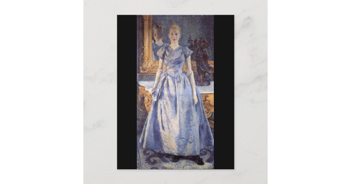 Portrait of Alice Sethe by Theo Van Rysselberghe Postcard | Zazzle
