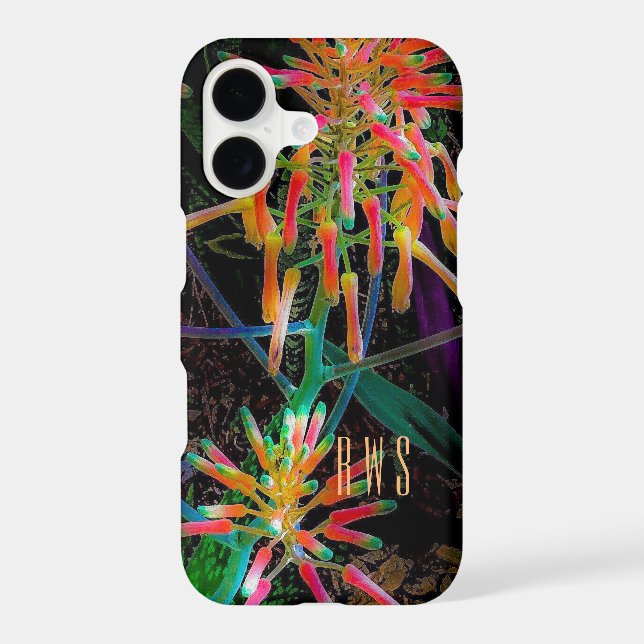 Portrait of Aloe Blooming iPhone Case (Back)