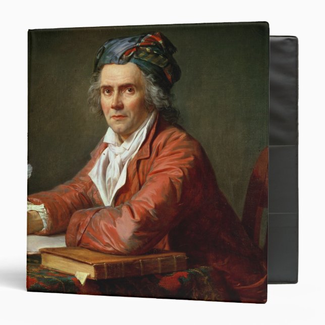 Portrait of Alphonse Leroy, 1783 3 Ring Binder (Front/Inside)