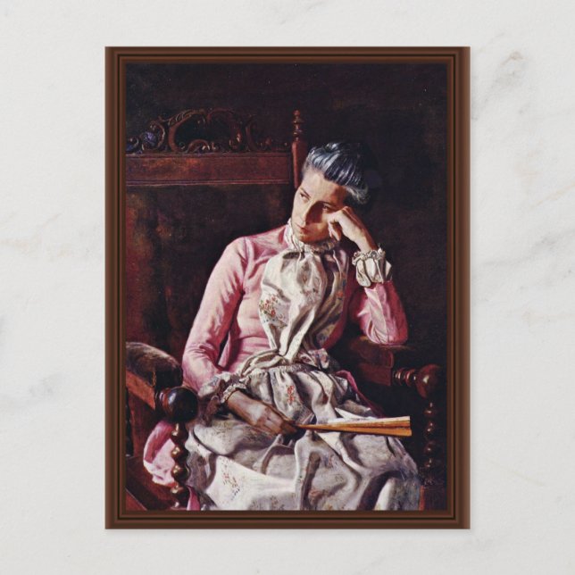 Portrait Of Amelia Van Buren By Thomas Eakins ( Postcard (Front)