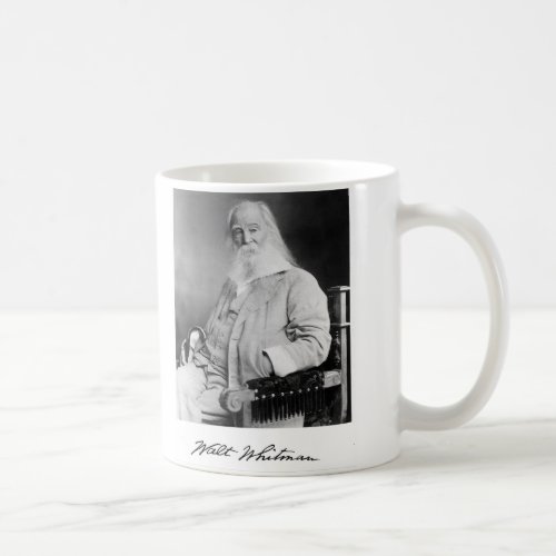 Portrait of American Poet Walt Whitman Age 71 Coffee Mug
