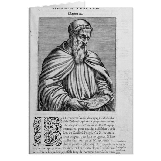 Portrait of Amerigo Vespucci Cards (Front)