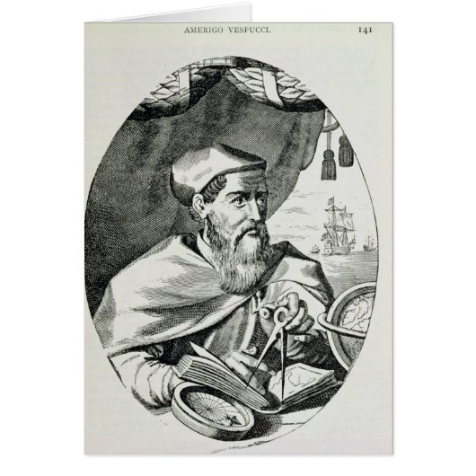 Portrait of Amerigo Vespucci Cards (Front)