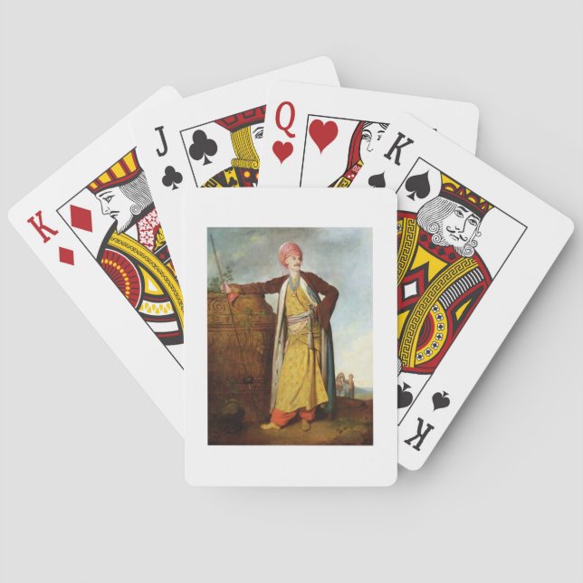 Portrait of an Armenian, 1771 (oil on canvas) Poker Cards (Back)