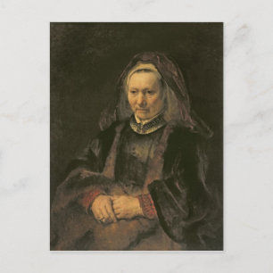Portrait of an Elderly Woman, c. 1650 Postcard