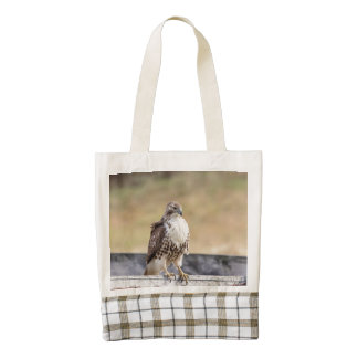 Portrait of an Immature Red Tailed Hawk Zazzle HEART Tote Bag