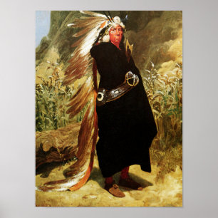 Portrait of an Indian Chief Poster