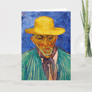 Portrait of an Old Peasant Greeting Card