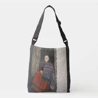 'Portrait of an Old Welsh Woman' Crossbody Bag