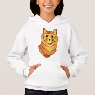 Portrait of an orange cat by Louis Wain  Hoodie