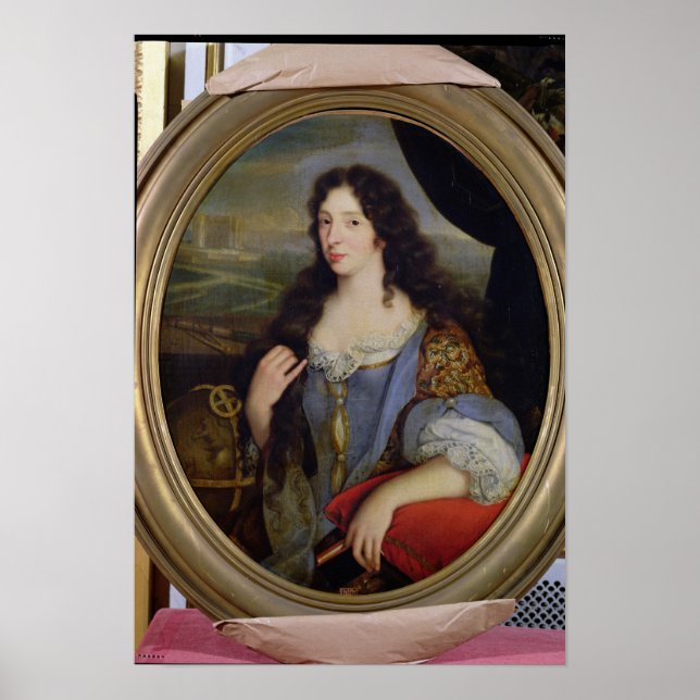 Portrait of an Unknown Learned Woman in Front Poster (Front)