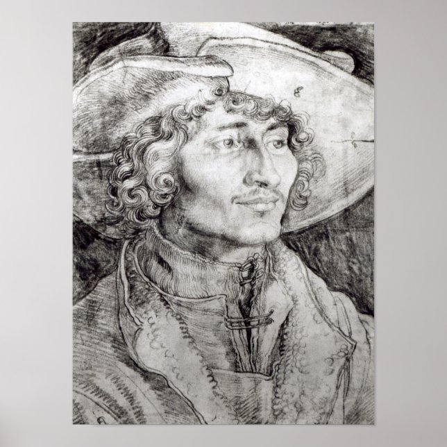Portrait of an unknown man, 1521 poster (Front)