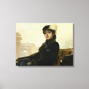 Portrait of an Unknown Woman, 1883 Canvas Print