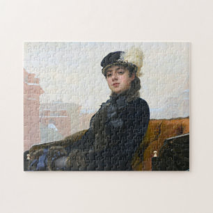 Portrait of an Unknown Woman, Ivan Kramskoi Jigsaw Puzzle