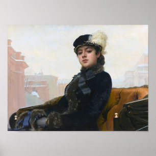 Portrait of an Unknown Woman, Ivan Kramskoi Poster