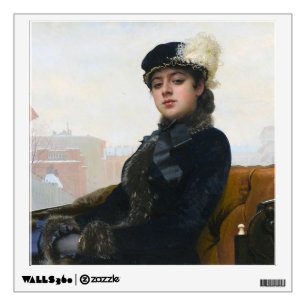 Portrait of an Unknown Woman, Ivan Kramskoi Wall Decal