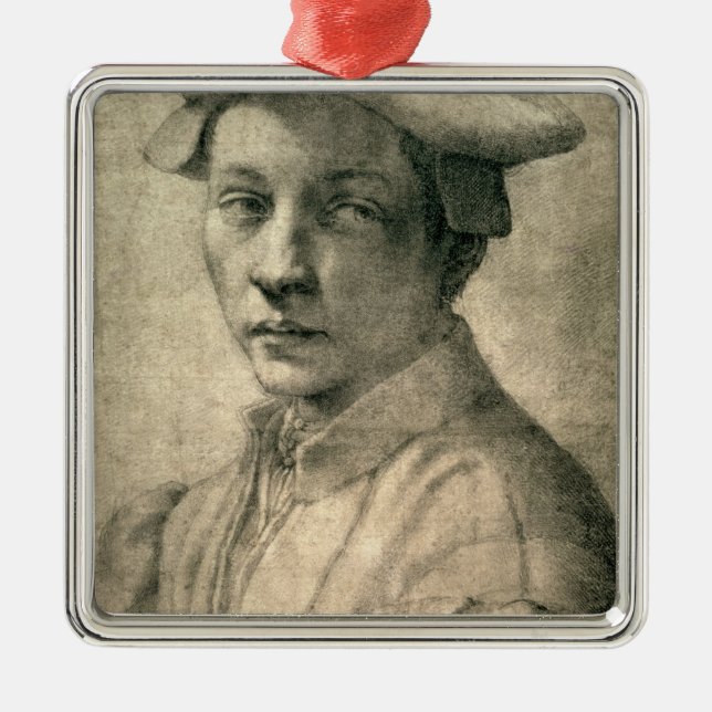 Portrait of Andrea Quaratesi, c.1532 Metal Ornament (Front)