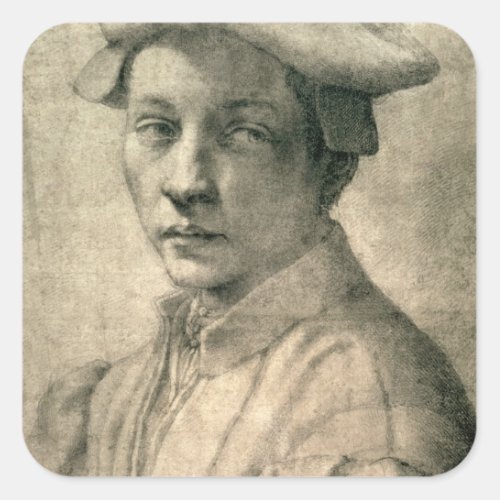 Portrait of Andrea Quaratesi c1532 Square Sticker