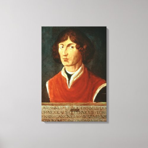 Portrait of Andreus Nikolaus Copernicus  1575 Canvas Print