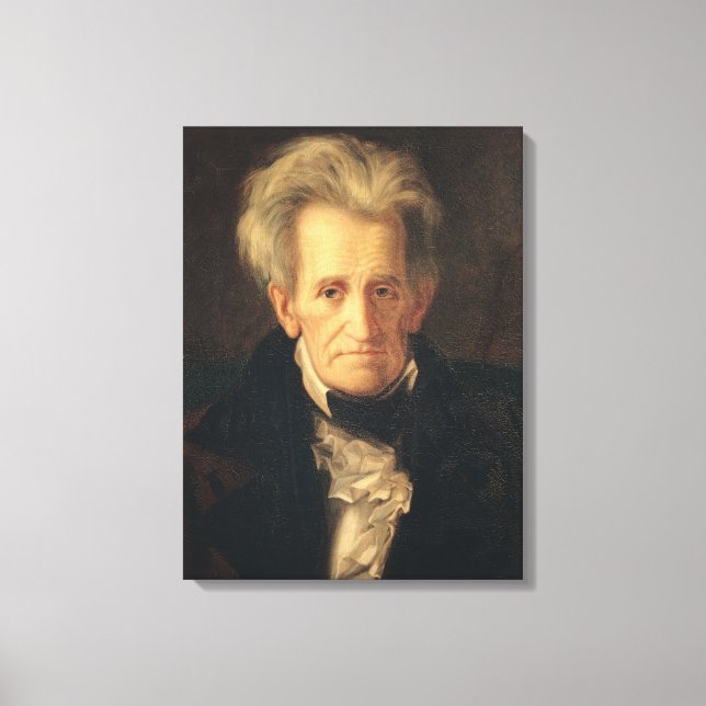 Portrait of Andrew Jackson Canvas Print (Front)