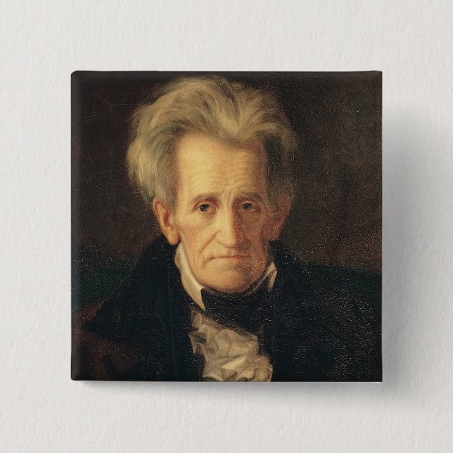 Portrait of Andrew Jackson Pinback Button (Front)