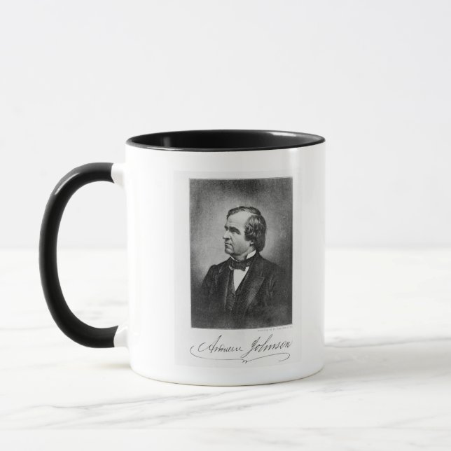 Portrait of Andrew Johnson Mug (Left)