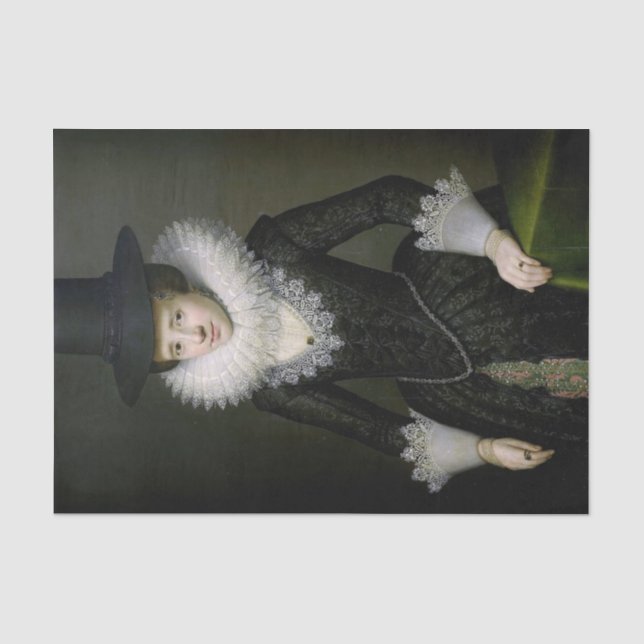Portrait of Anna Boudaen Courten by Mesdach Tissue Paper (Front)