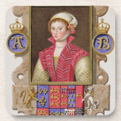 Portrait of Anne Boleyn 1507_36 2nd Queen of Hen Coaster