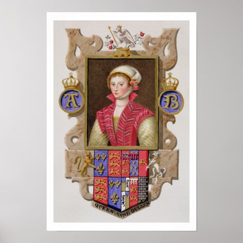 Portrait of Anne Boleyn 1507_36 2nd Queen of Hen Poster