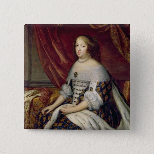 Portrait of Anne of Austria  Queen of France Pinback Button