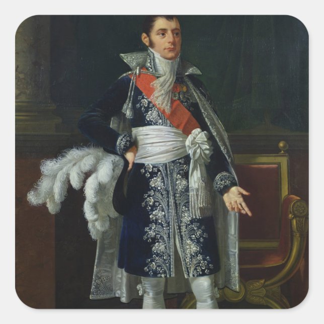 Portrait of Anne Savary  Duke of Rovigo, 1814 Square Sticker (Front)