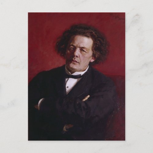 Portrait of Anton Grigoryevich Rubinstein 1881 Postcard