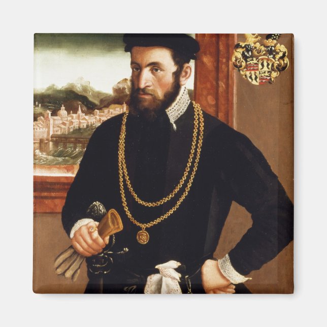 Portrait of Anton Rummel von Liechtenan Magnet (Front)