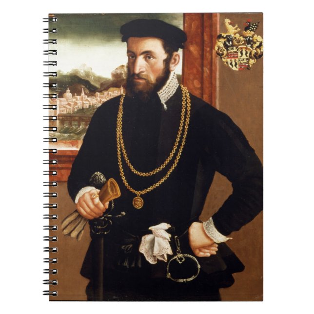 Portrait of Anton Rummel von Liechtenan Notebook (Front)