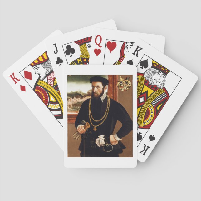 Portrait of Anton Rummel von Liechtenan Poker Cards (Back)