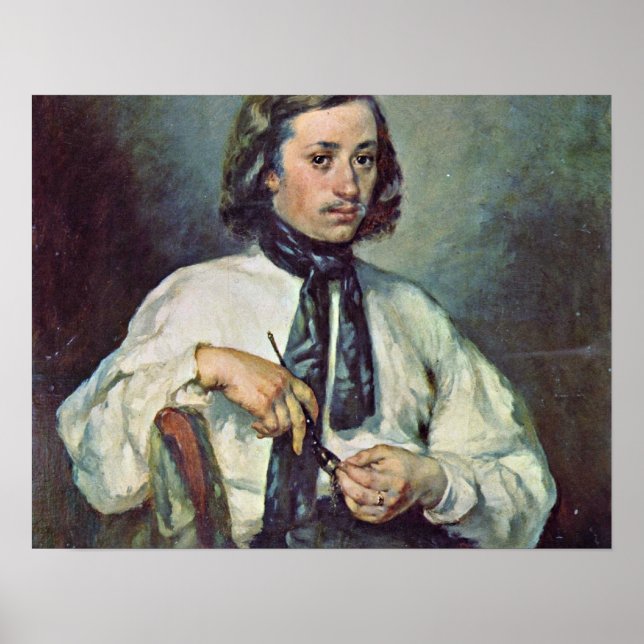 Portrait of Armand Ono,by Millet Jean-Francois Poster (Front)