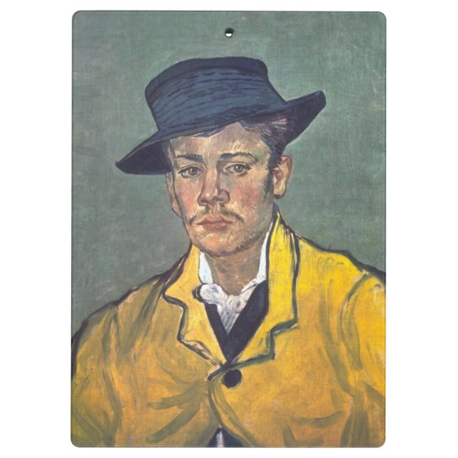 Portrait of Armand Roulin by Vincent Van Gogh Clipboard (Back)
