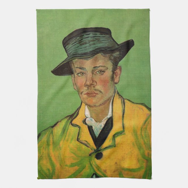Portrait of Armand Roulin by Vincent van Gogh Kitchen Towel (Vertical)