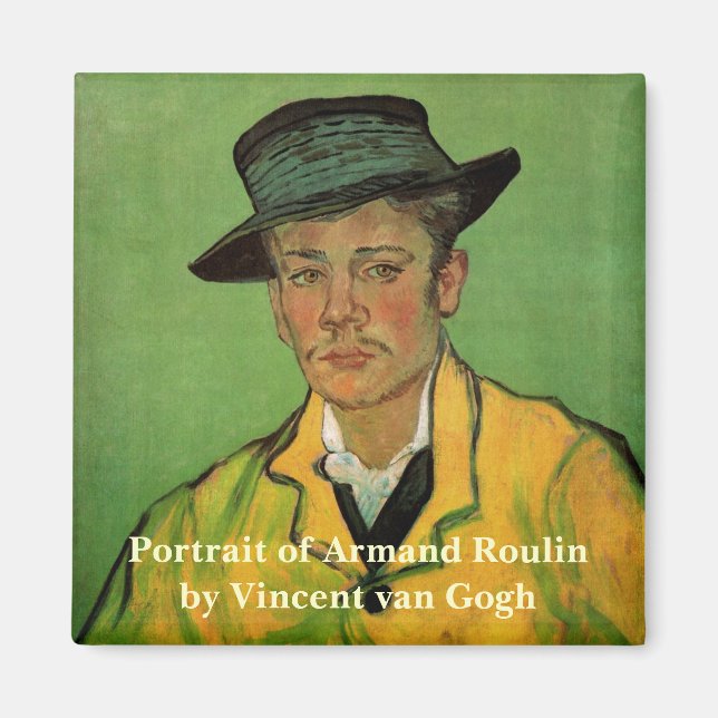 Portrait of Armand Roulin by Vincent van Gogh Magnet (Front)