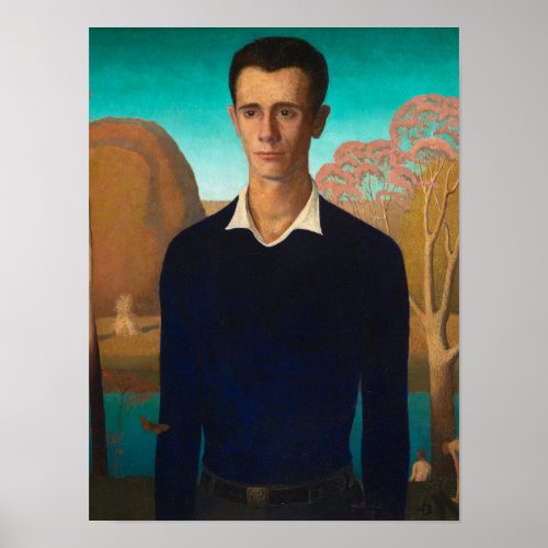 Portrait of Arnold Pyle 1930 by Grant Wood Poster