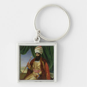 Portrait of Asker-Khan, Ambassador of Persia Keychain