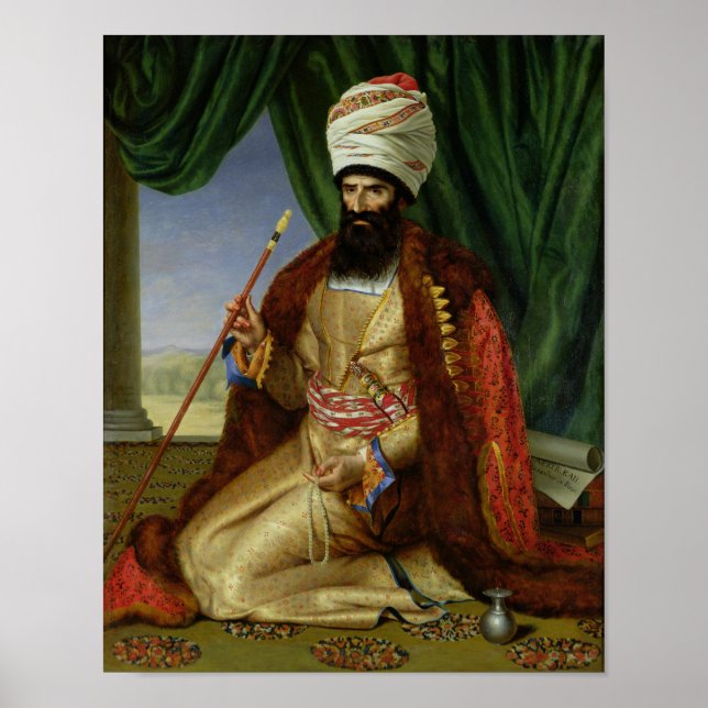 Portrait of Asker-Khan, Ambassador of Persia Poster (Front)
