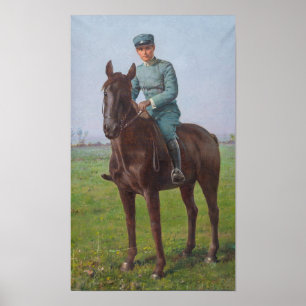 Portrait of Attilio Triboletti (Cavalry Soldier) Poster