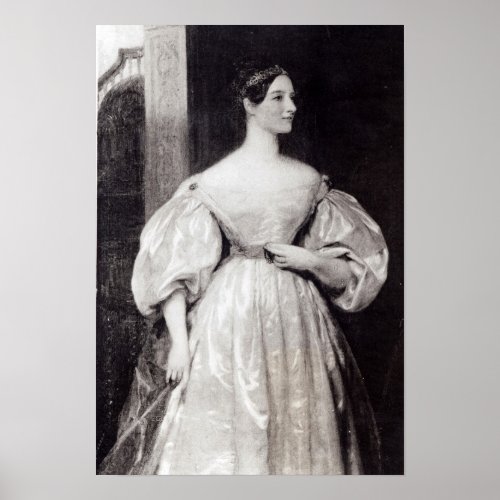 Portrait of Augusta Ada Byron Poster