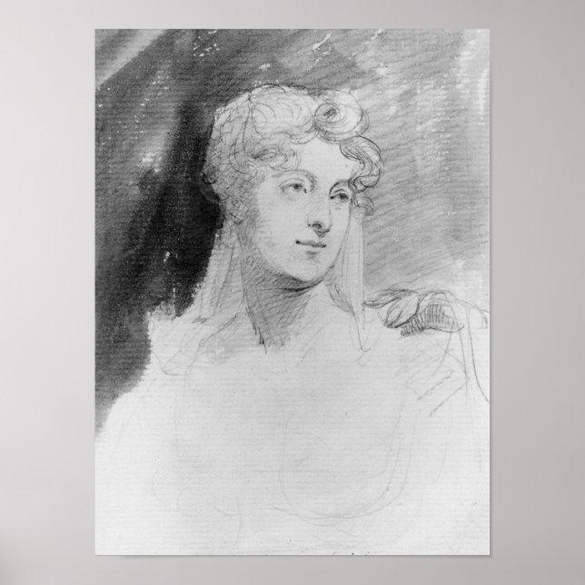 Portrait of Augusta Leigh Poster (Front)