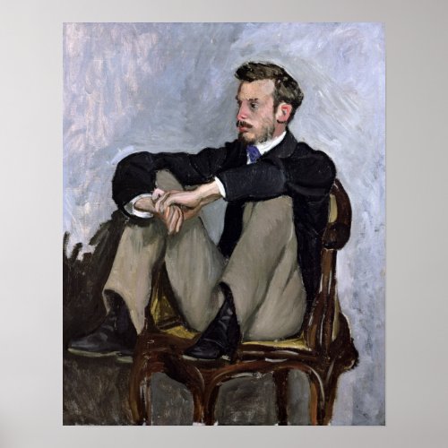 Portrait of Auguste Renoir  1867 Poster