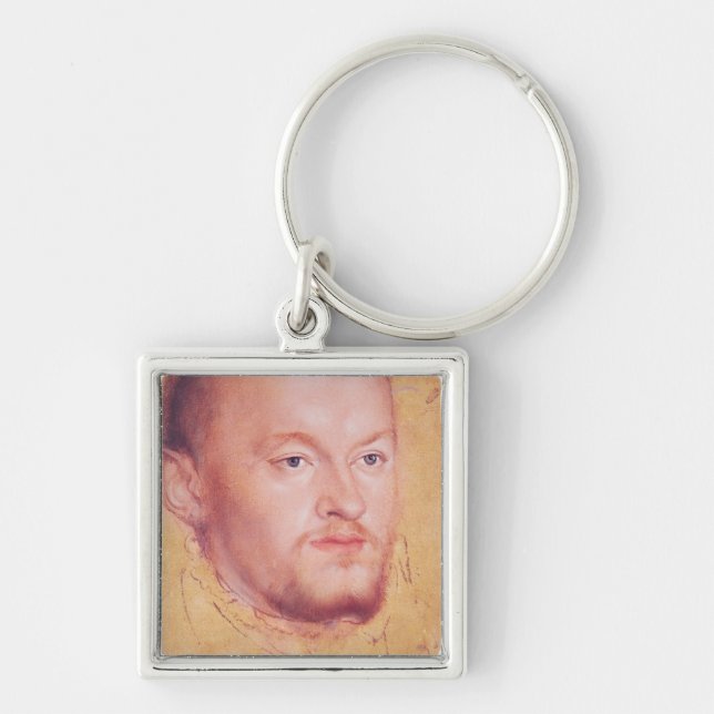 Portrait of Augustus I  Elector of Saxony Keychain (Front)