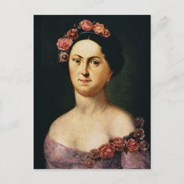 Portrait of Avdotia Istomina, 1830s Postcard (Front)