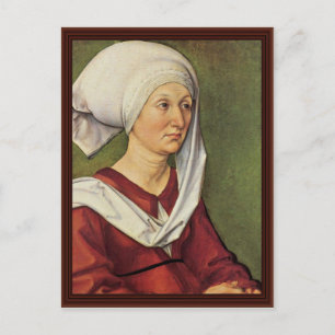 Portrait Of Barbara Durer Born Holper Postcard